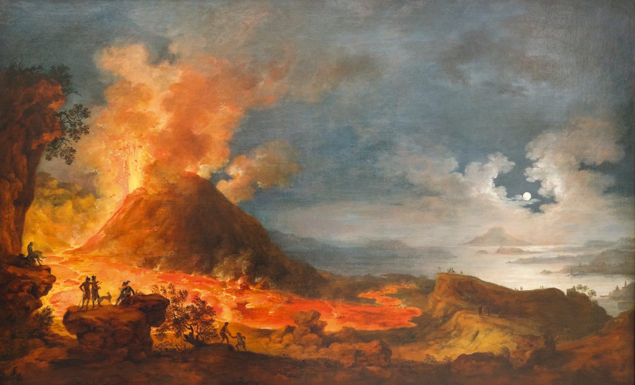 Utbruddet av Vesuv, Italia, 14. mai 1771 av Unknown