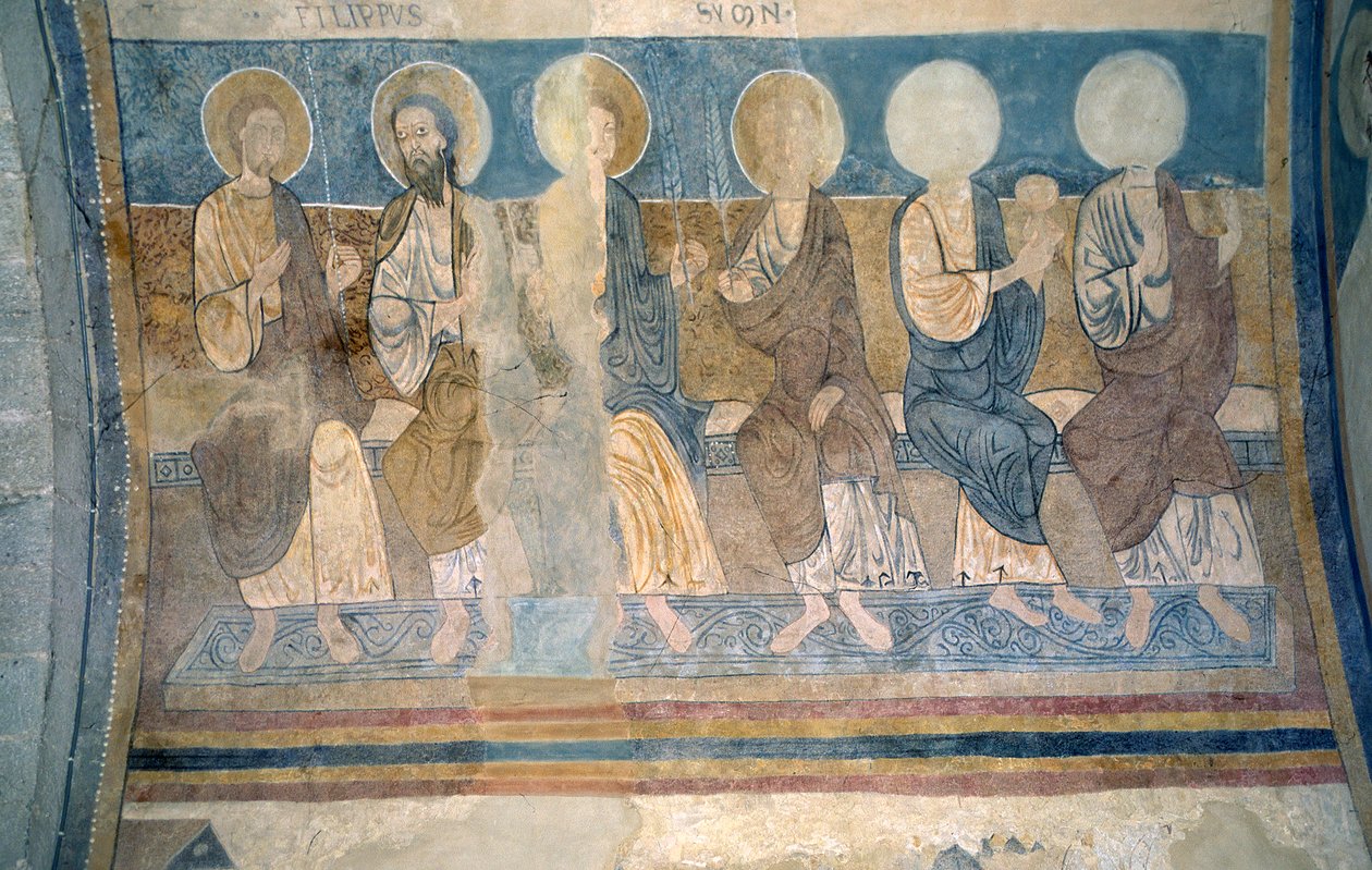 Fresco i vestibylen av Unknown