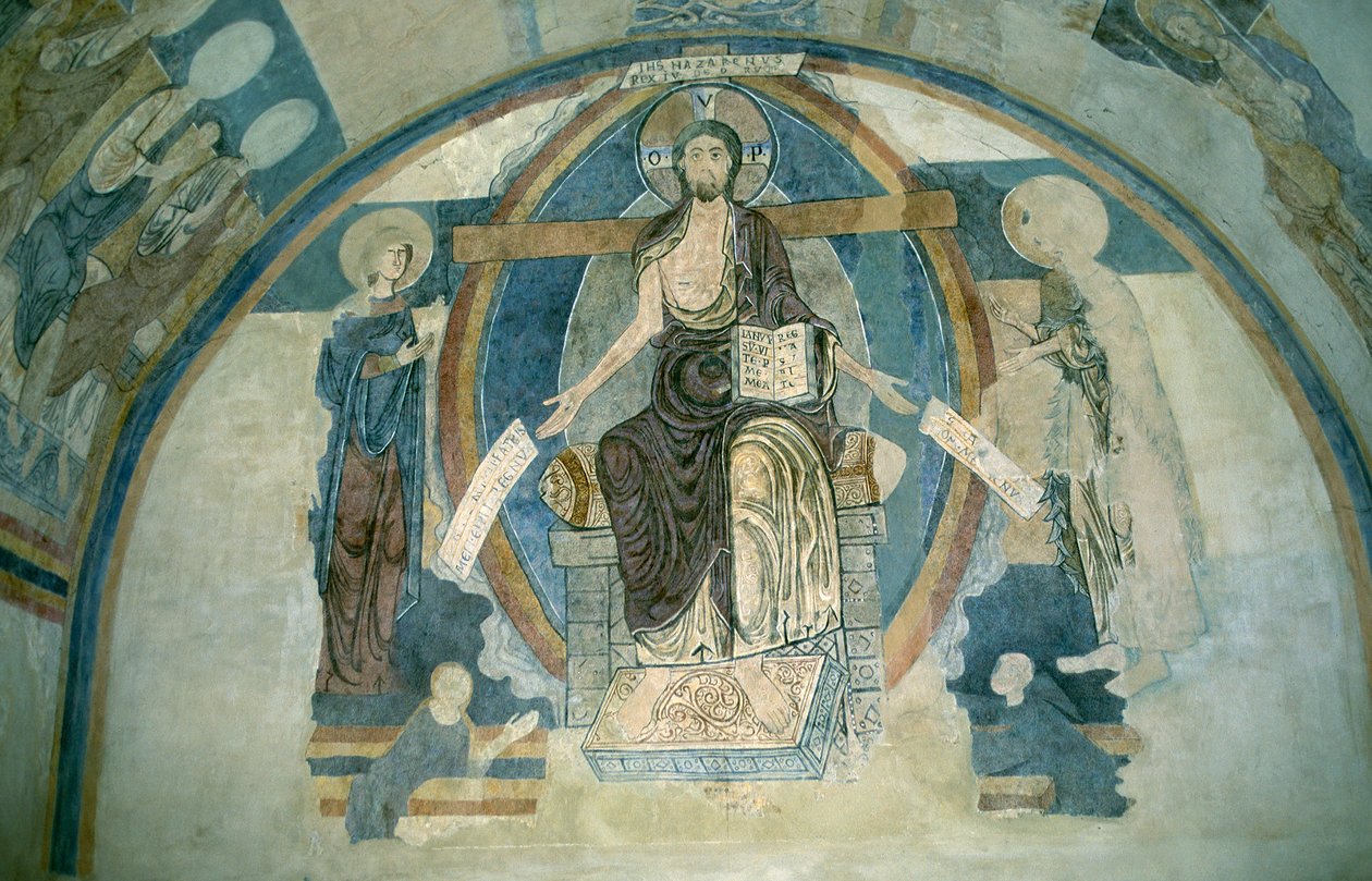 Fresco i vestibylen av Unknown
