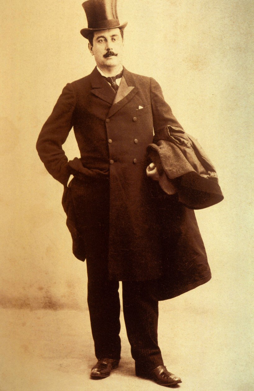 Giacomo Puccini (1858-1924) i 1899 av Unknown