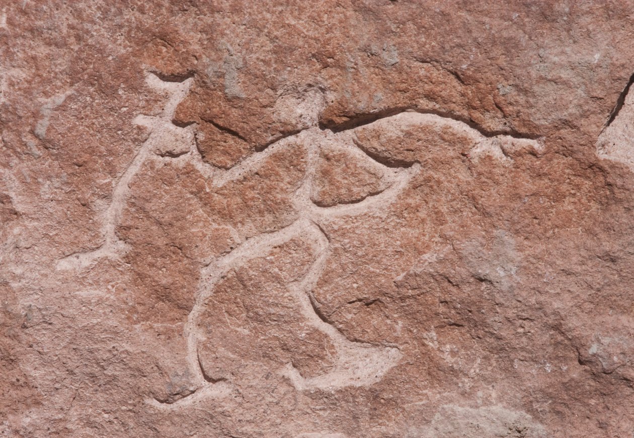 Pona Petroglyphs På klippene ved Loa-elven av Unknown