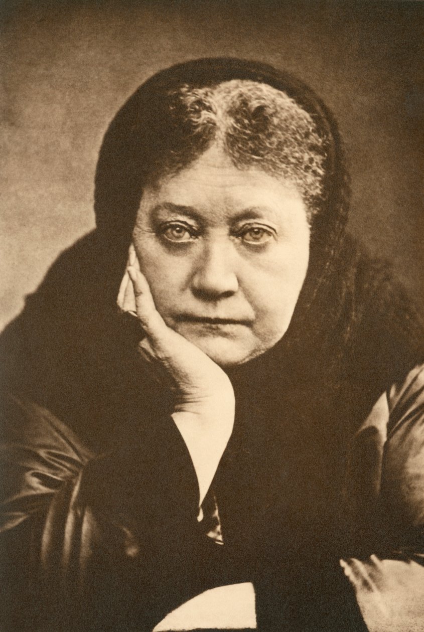 Portrett av Helena Blavatsky, ca. 1880 av Unknown