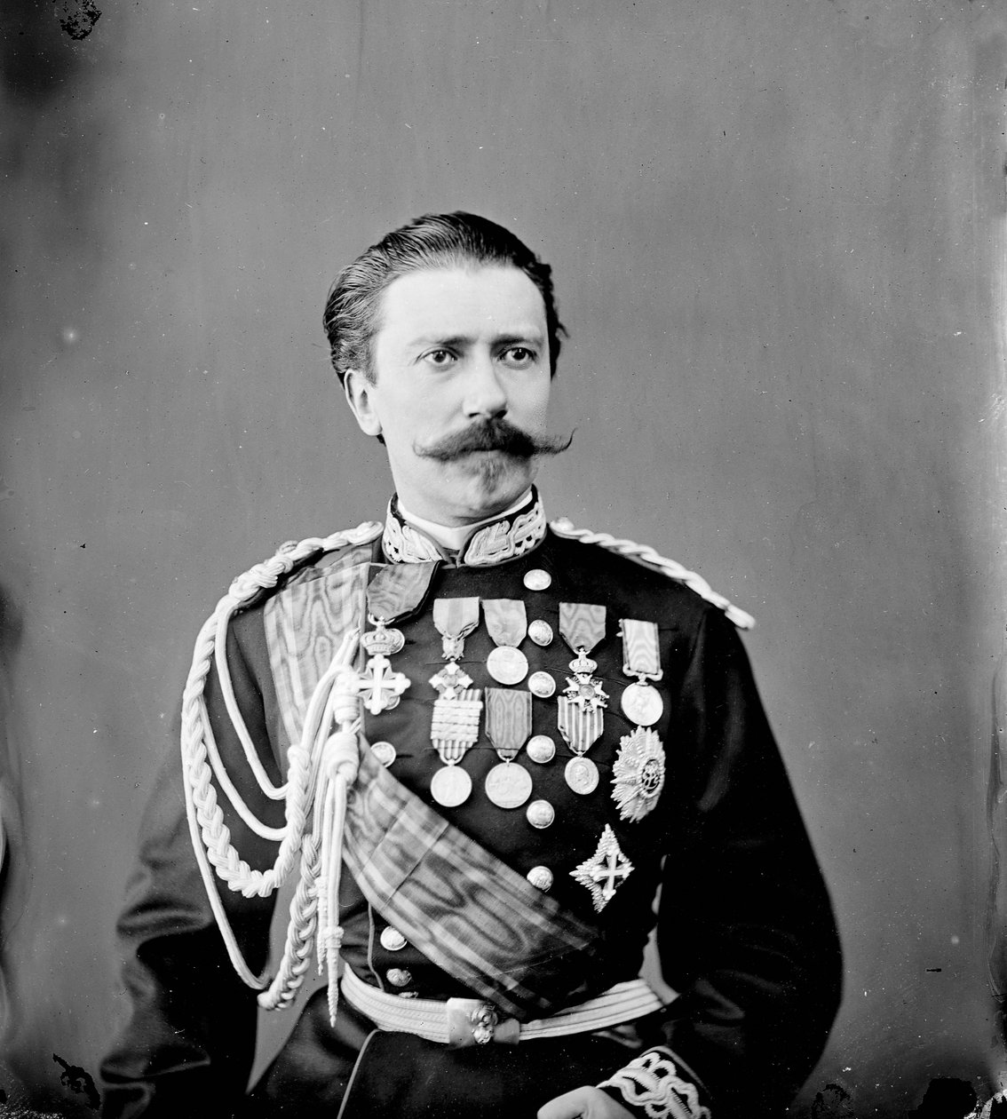 Portrett av general Hector Bertolè-Viale (1829 - 1892), krigsminister i kongeriket Italia av Unknown