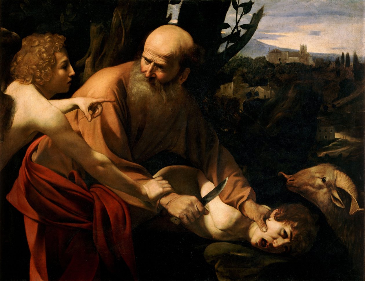 Offer til Isak av Michelangelo Merisi Caravaggio