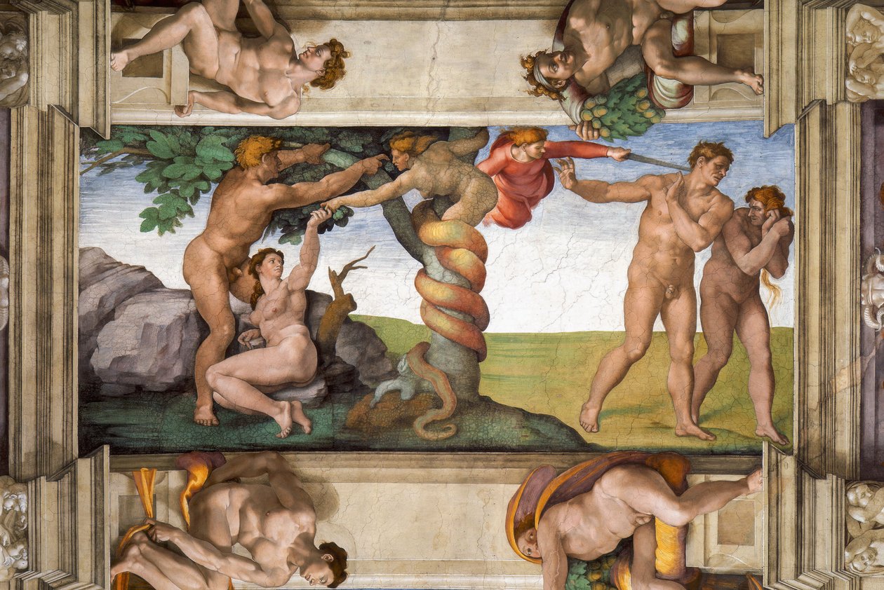 Utvisning fra paradis av Michelangelo Buonarroti