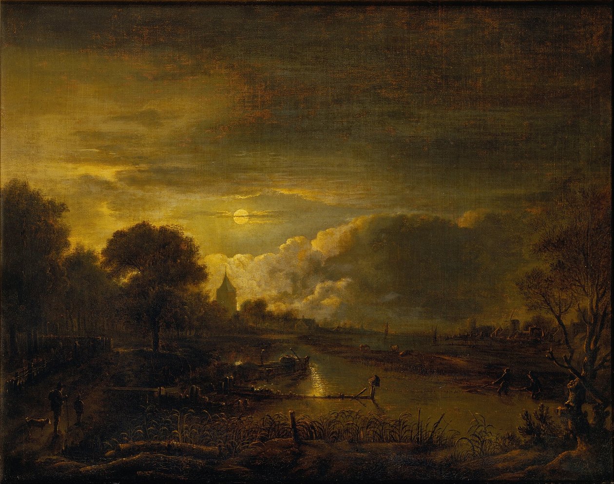 River Scene av Moonlight av Moonlight