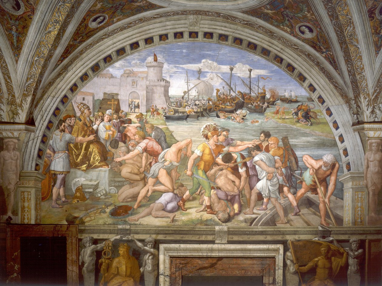 Slaget ved Ostia av Raffaello Sanzio Raphael