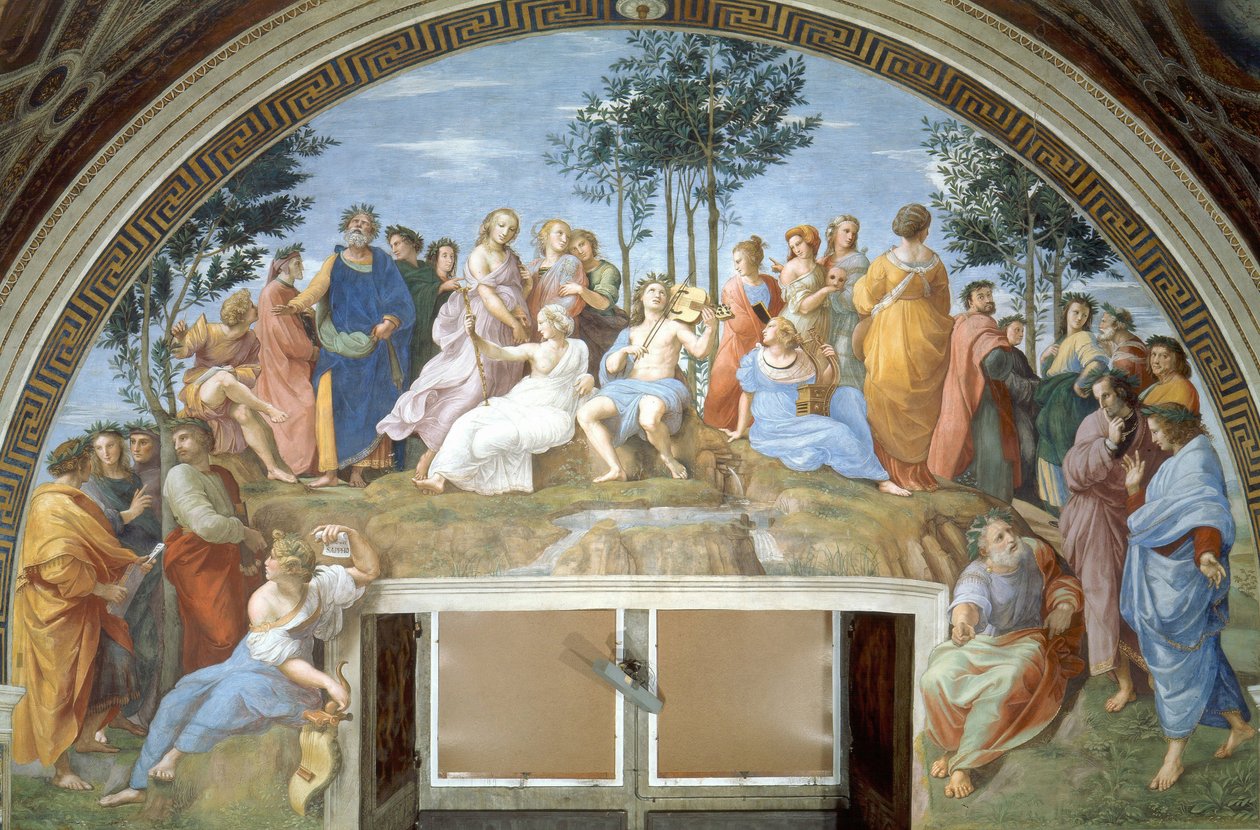 Parnassus av Raffaello Sanzio Raphael
