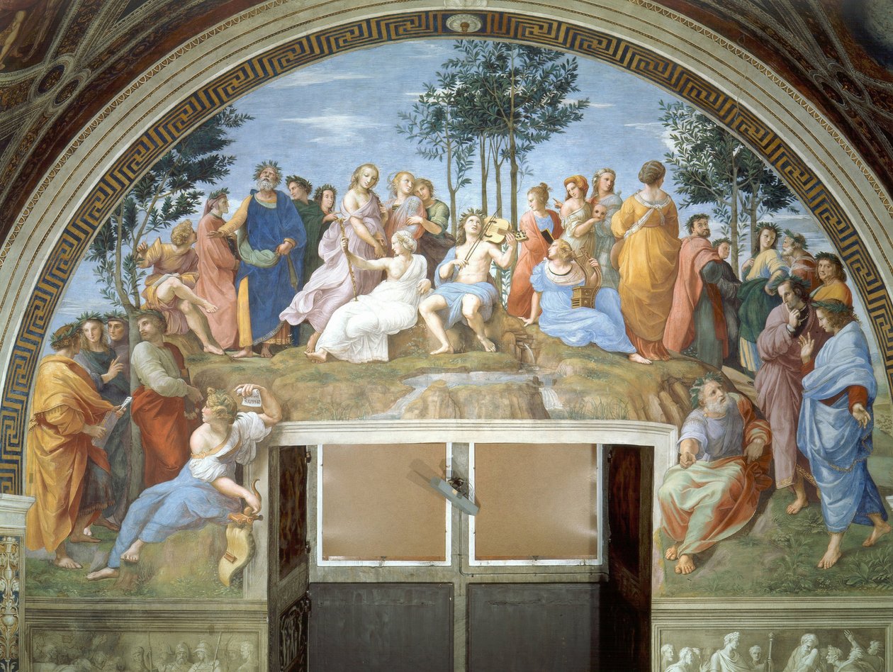 Parnassus av Raffaello Sanzio Raphael