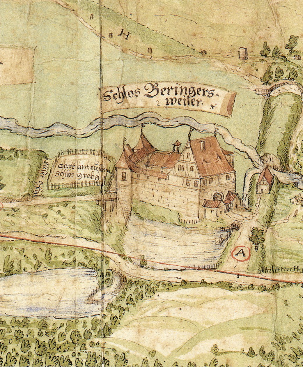 I mellomtiden forsvant Böhringsweiler slott nær Wüstenrot (i dag i distriktet Großerlach) på 1500 -tallet av Unknown