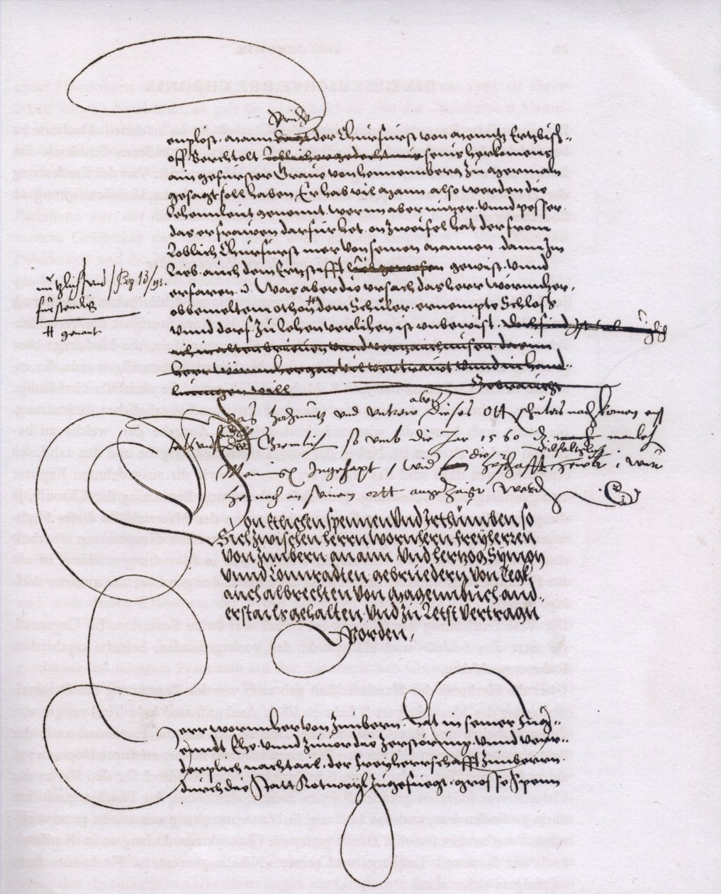 Side fra manuskript A fra Zimmerische Chronik av Unknown