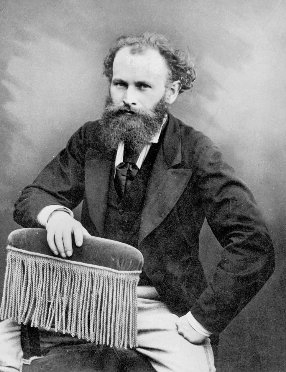 Edouard Manet, ca. 1875 (s/hvitt-bilde) av (1820 1910) Nadar