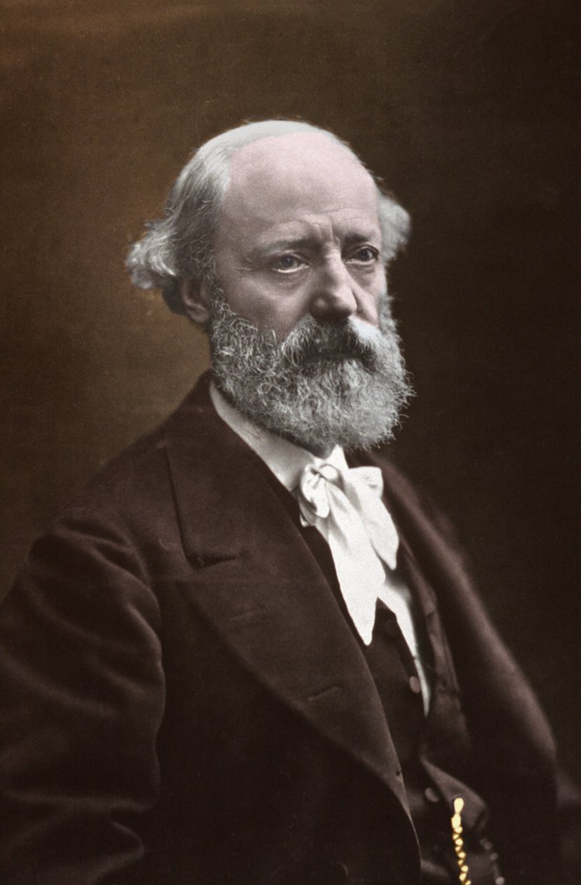 Eugene Viollet Le Duke, ca. 1870-1875 (s/hvitt-bilde) av Nadar