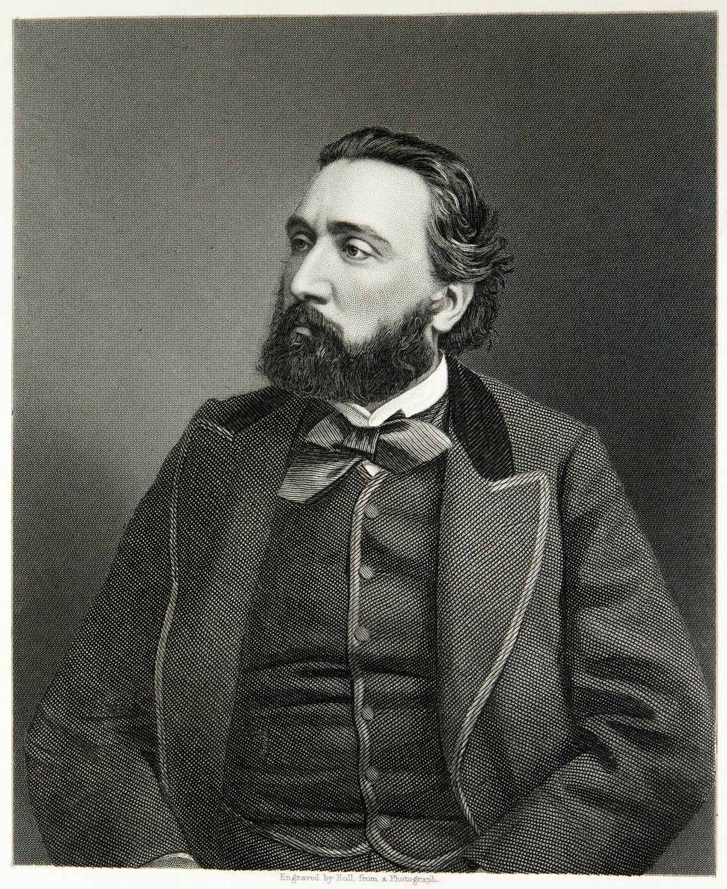 Leon Gambetta (gravering) av (after) English photographer