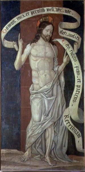 Kristus forløseren (tempera) av (attr. to) Antonio da Pavia