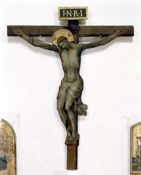 Krusifiks (tempera på tre) av (c.1370 1425) Lorenzo Monaco