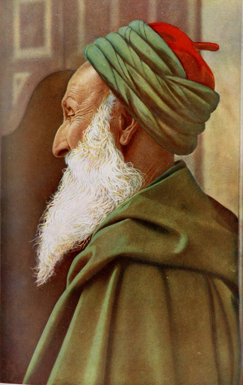 Afrika. Jødisk rabbiner i Tunis by. 1920 av Unknown