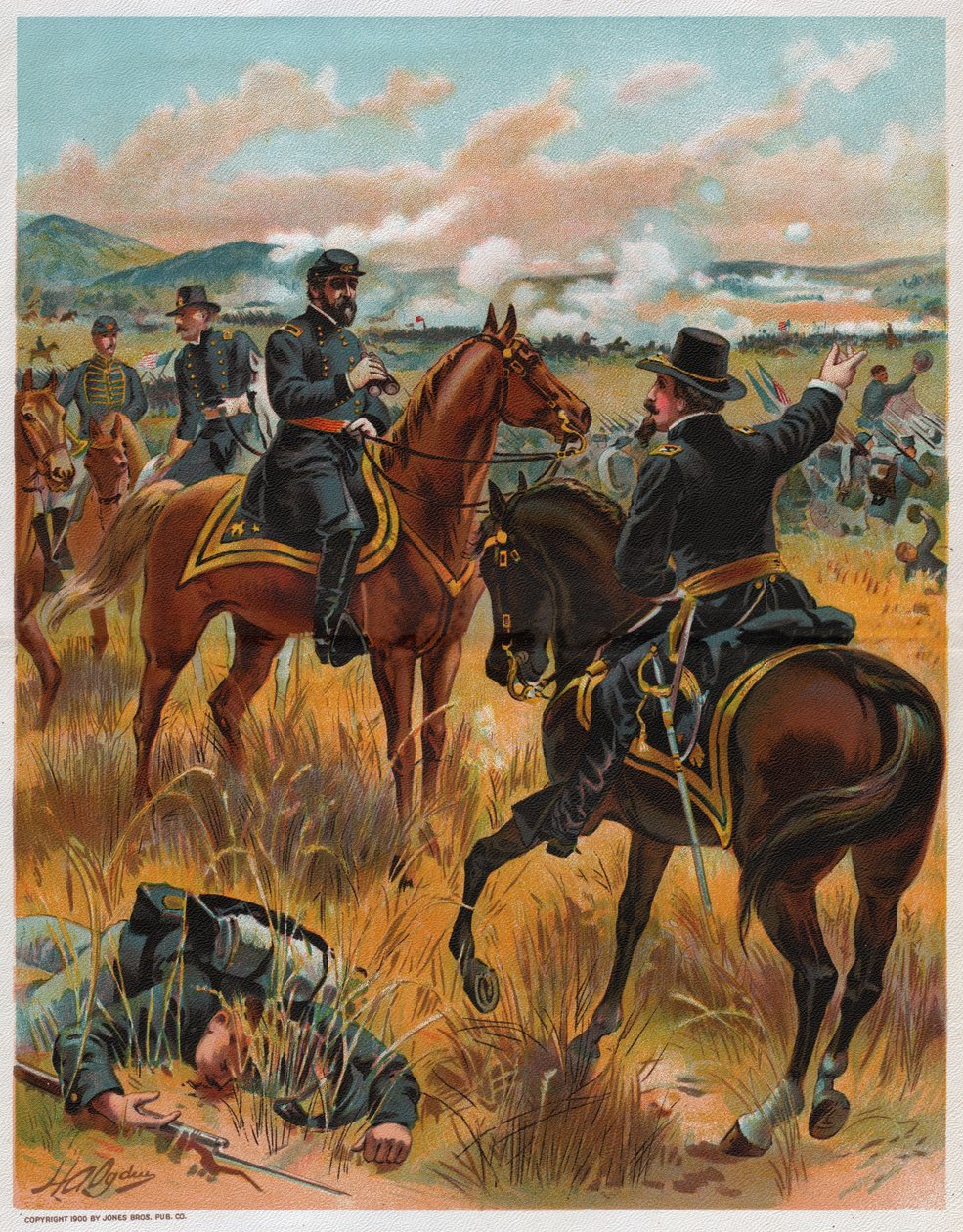 Bataille de Gettysburg. Slaget ved Gettysburg. av Unknown