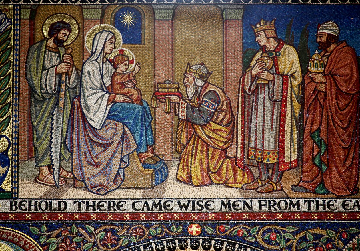 Droitwich, Church of the Sacred Heart og St Catherine: Mosaics av Frank Peacock Gabriel Pippet, 1920-tallet av Unknown