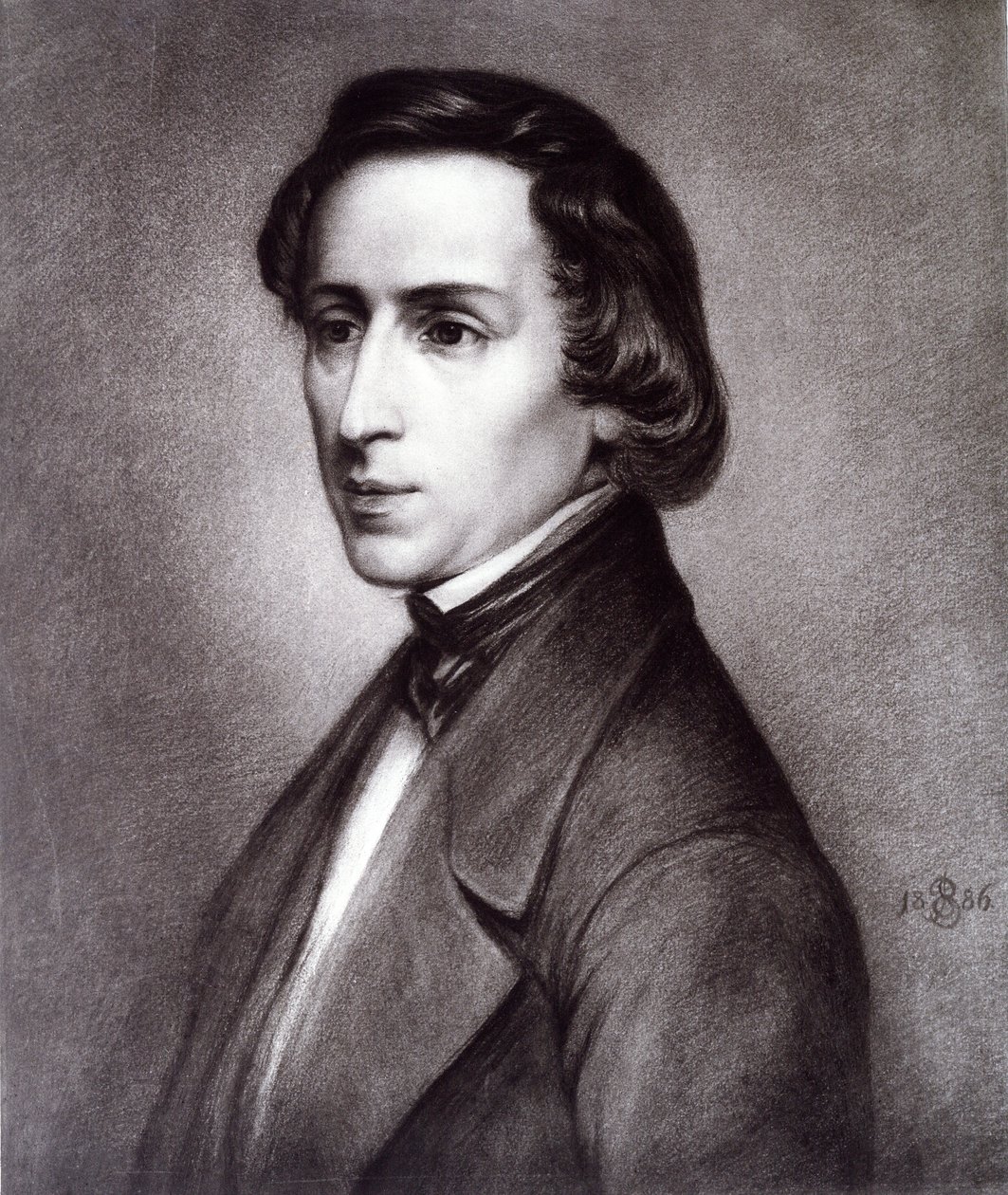 Frederic Chopin-portrett, 1886. av Unknown