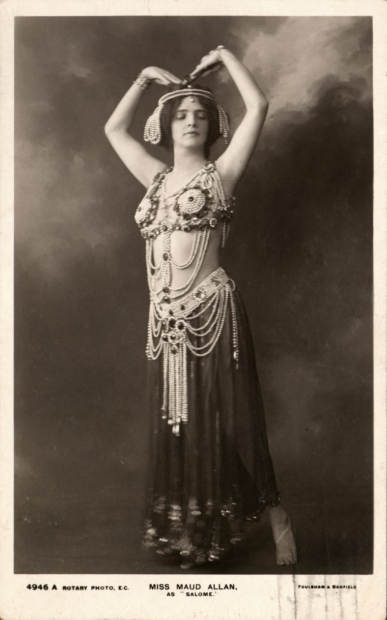 Frøken Maud Allan som Salome av Unknown
