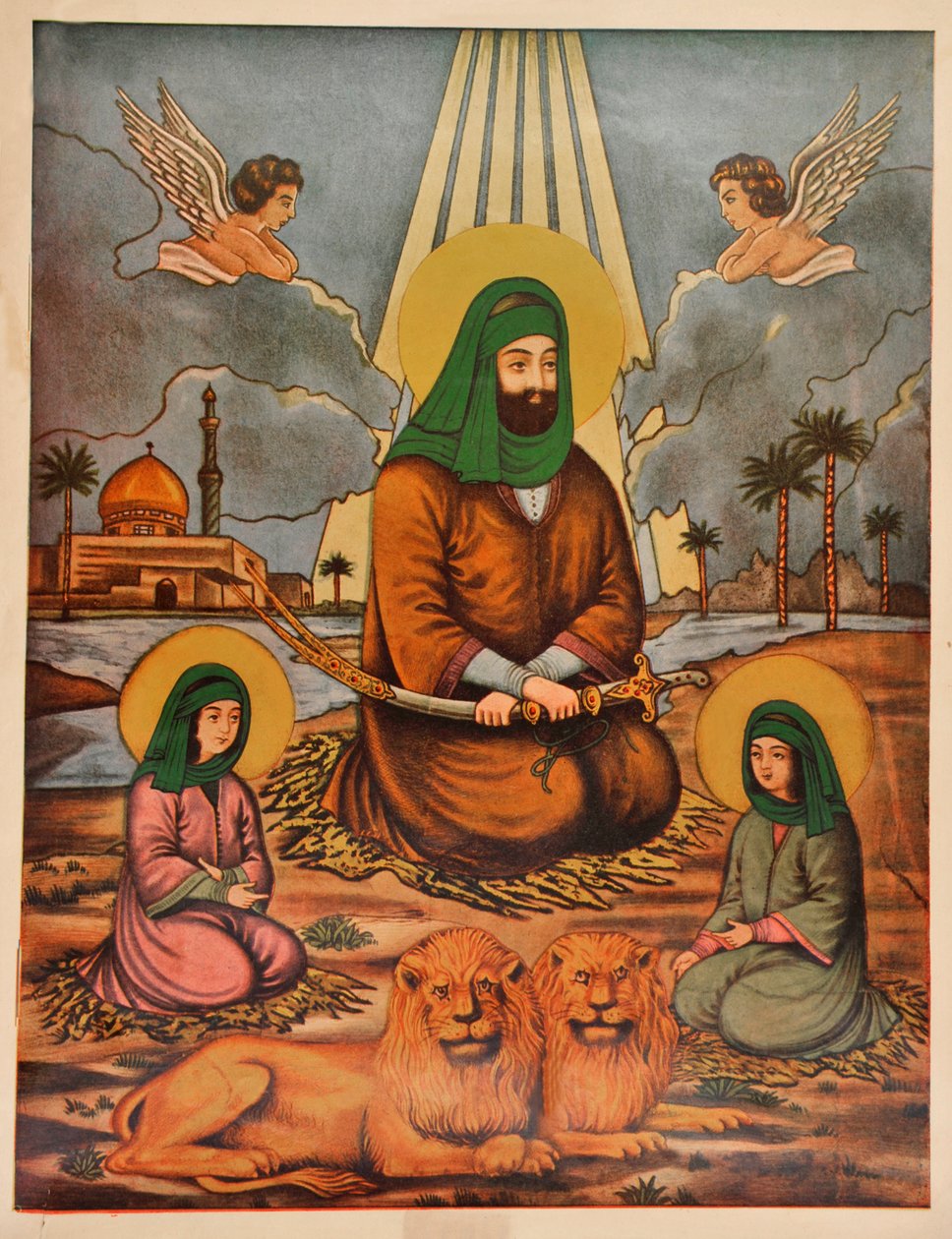 Pakistani Folk Print av Unknown