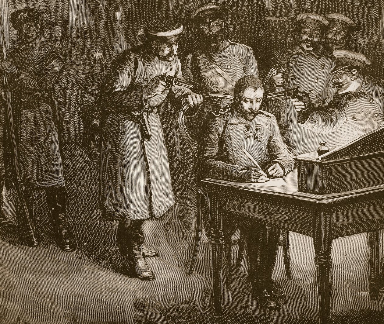 Prins Alexander signerte sin abdikasjon, 1886 av Unknown