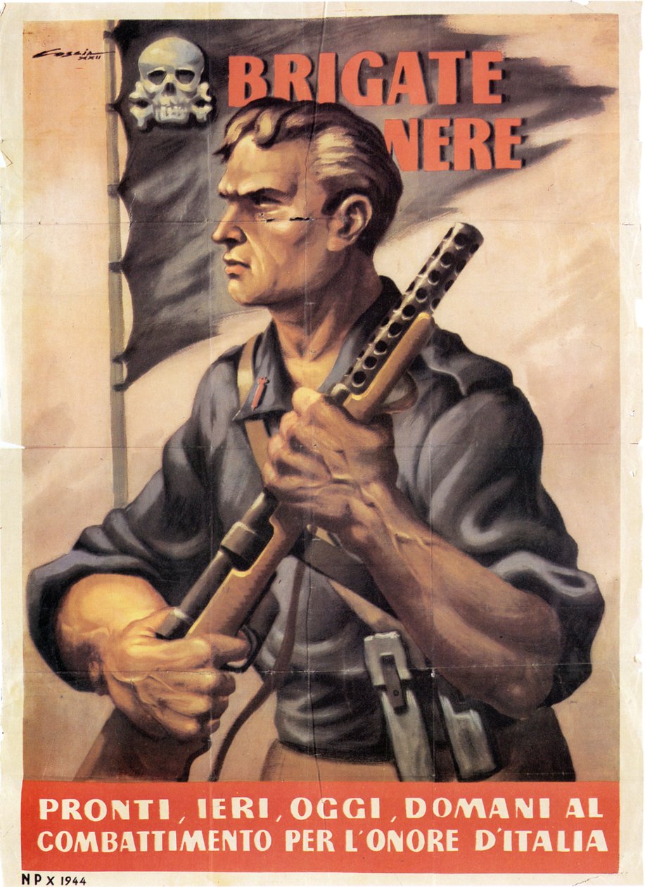 Propaganda. Svarte brigader. Klar, i går, i dag, i morgen for å kjempe for Italias ære. 1943 av Unknown