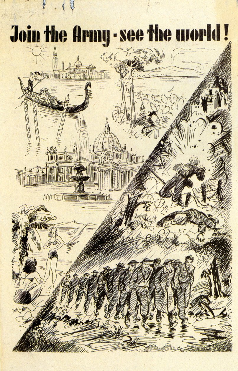 Propaganda. Bli med i hæren - se verden! 1940 av Unknown