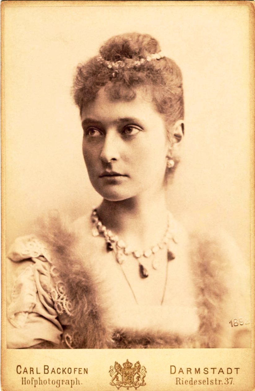 Den russiske keiserinnen Alexandra Fyodorovna, 1892. av Unknown