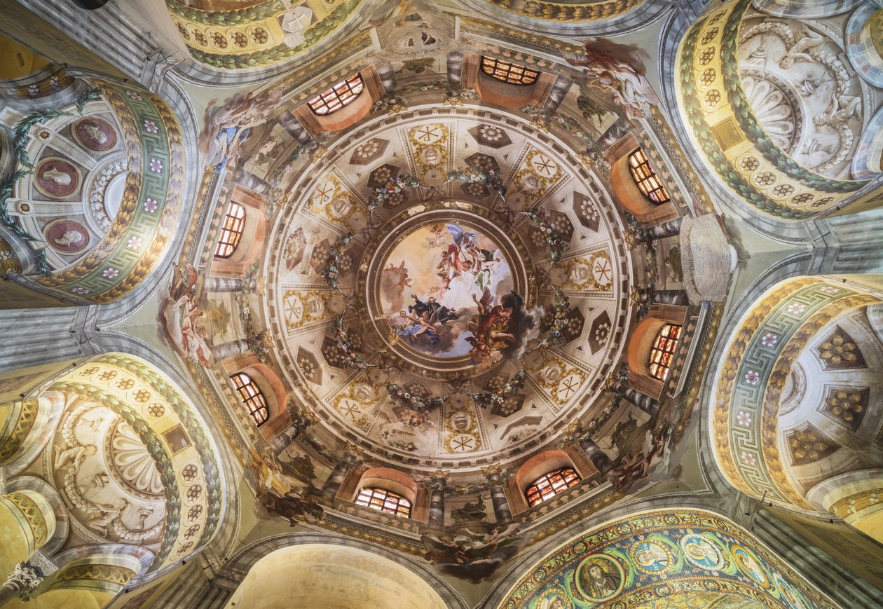 Kuppelen i San Vitale-basilikaen, Ravenna, Ravenna-provinsen, Italia av Unknown