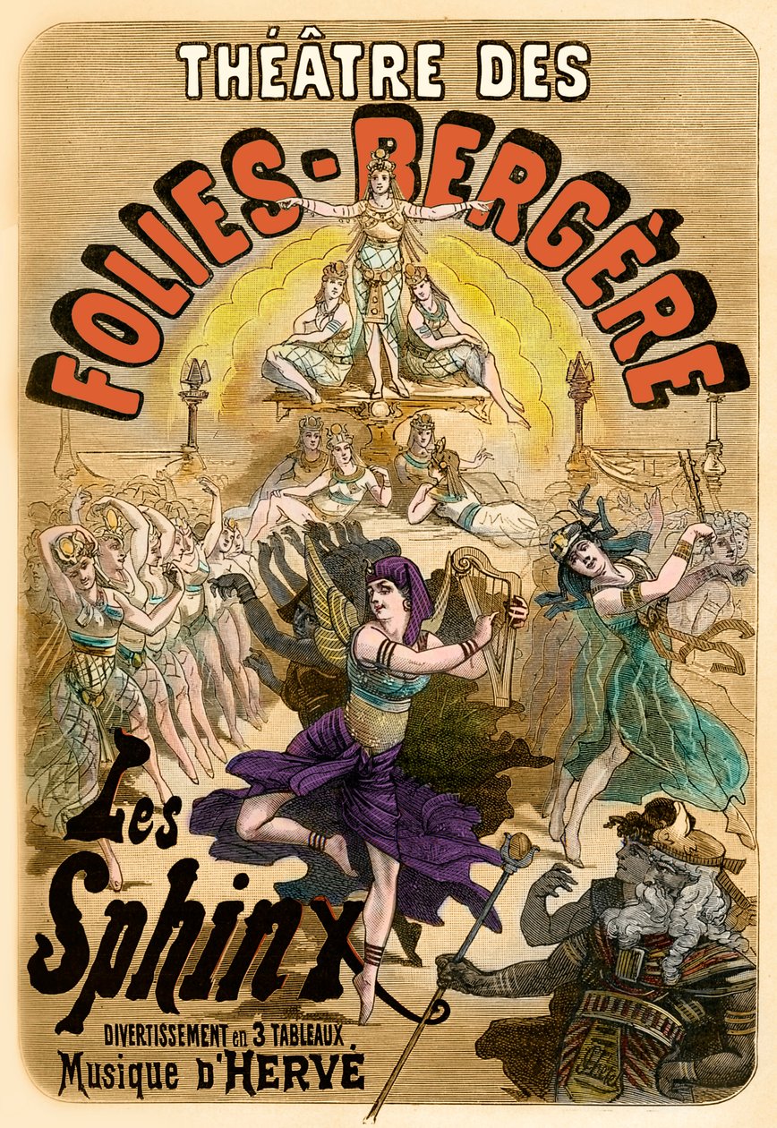 Theatre des Folies-Begère - plakat av Unknown