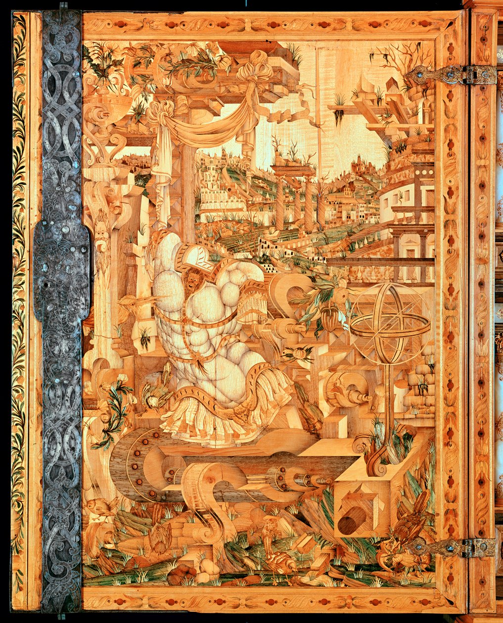 Wrangelschrank-skap, 1566 (tre) av Unknown