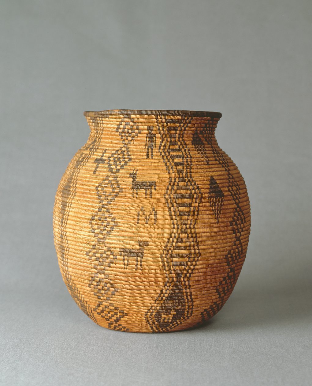 Kurv (Olla), ca. 1890 (vevde fibre) av American School
