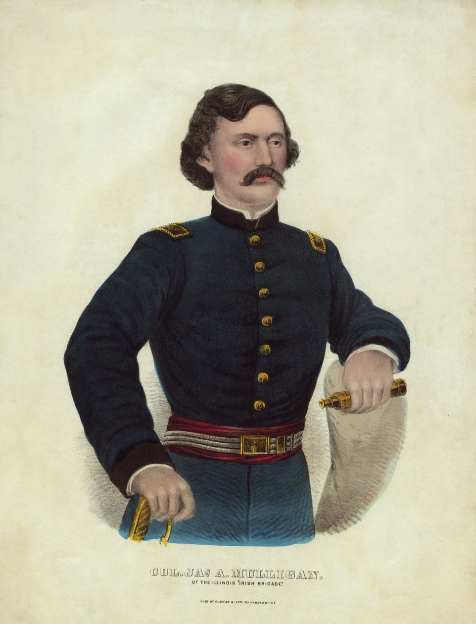 Oberst Jas. En Mulligan, fra Illinois Irish Brigade, publisert av American School