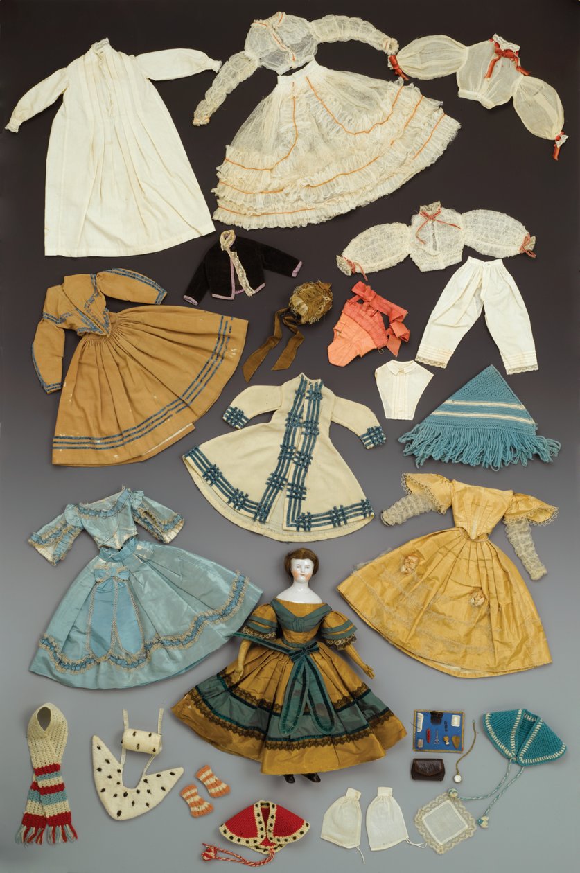 Dukke og garderobe, Sanitærmesse, 1864 av American School