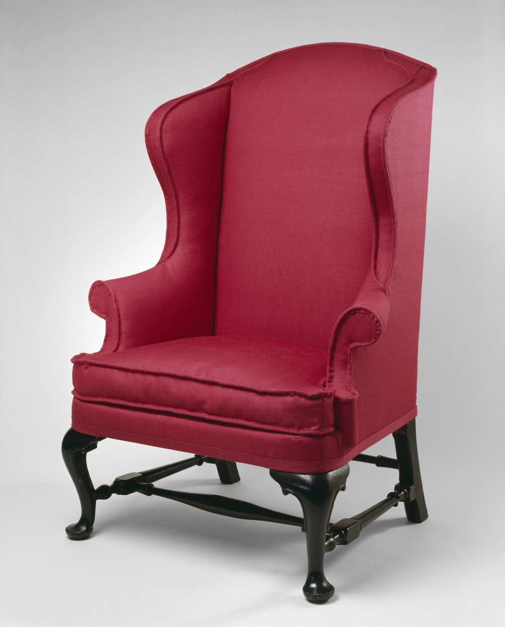 Easy Chair, 1730-1775 (myk lønn; østlig hvit furu og alm) av American School