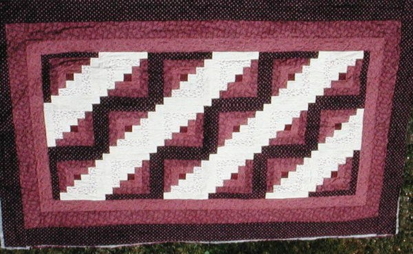 Fields and furrows quilt, 1884 (bomull) av American School