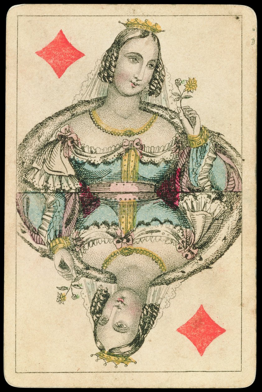 Spillekort: Queen of Diamonds av American School