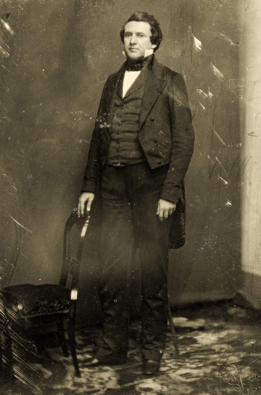 Portrett av Joseph Smith (1805-44) grunnleggeren av mormonismen. av American School