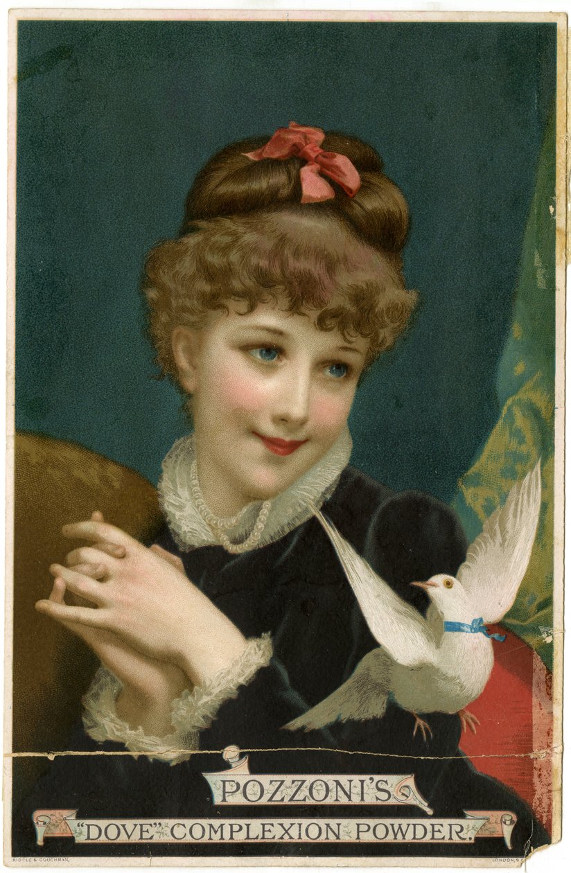 Pozzonis Dove Complexion Powder [trade card recto] (farge litho [trade card]) av American School