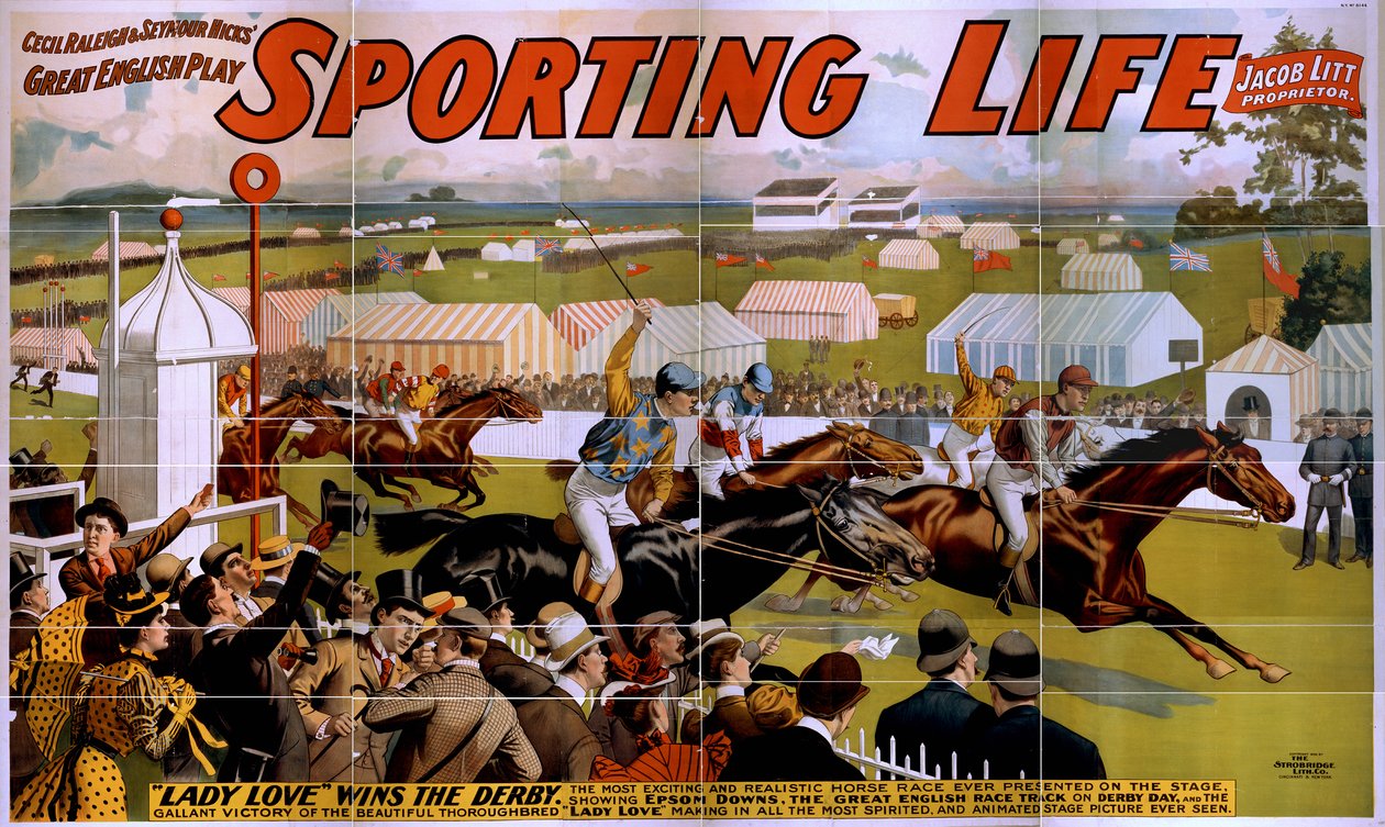 Sporting Life-plakat, 1898 av American School