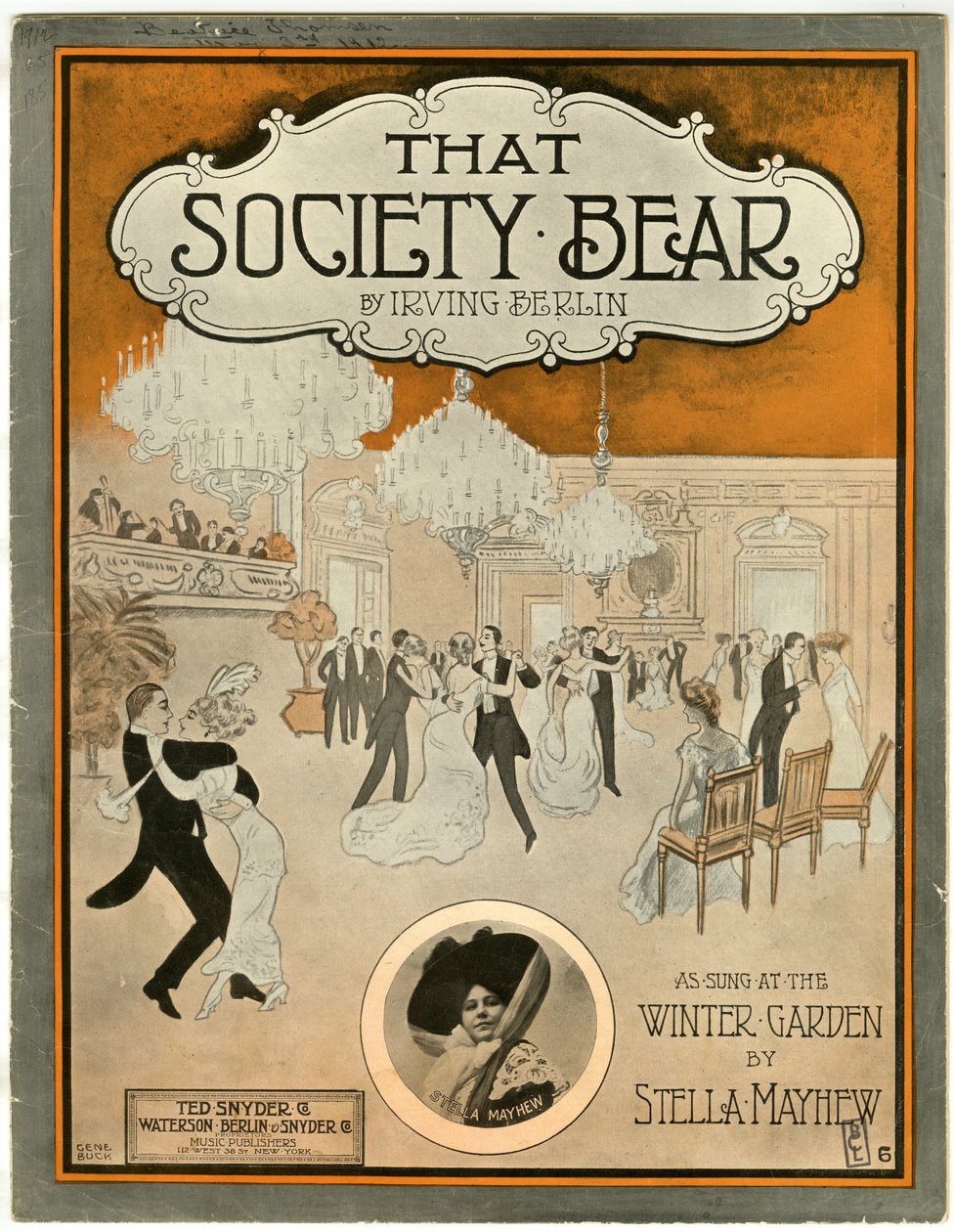 That Society Bear, 1912, noteomslag, 1912 av American School
