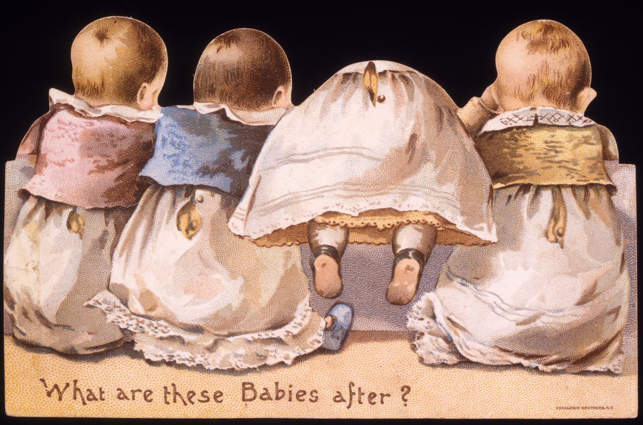 Wells Richardson & Co. Laktatmat: Hva er disse babyene ute etter? (litho [varekort]) av American School