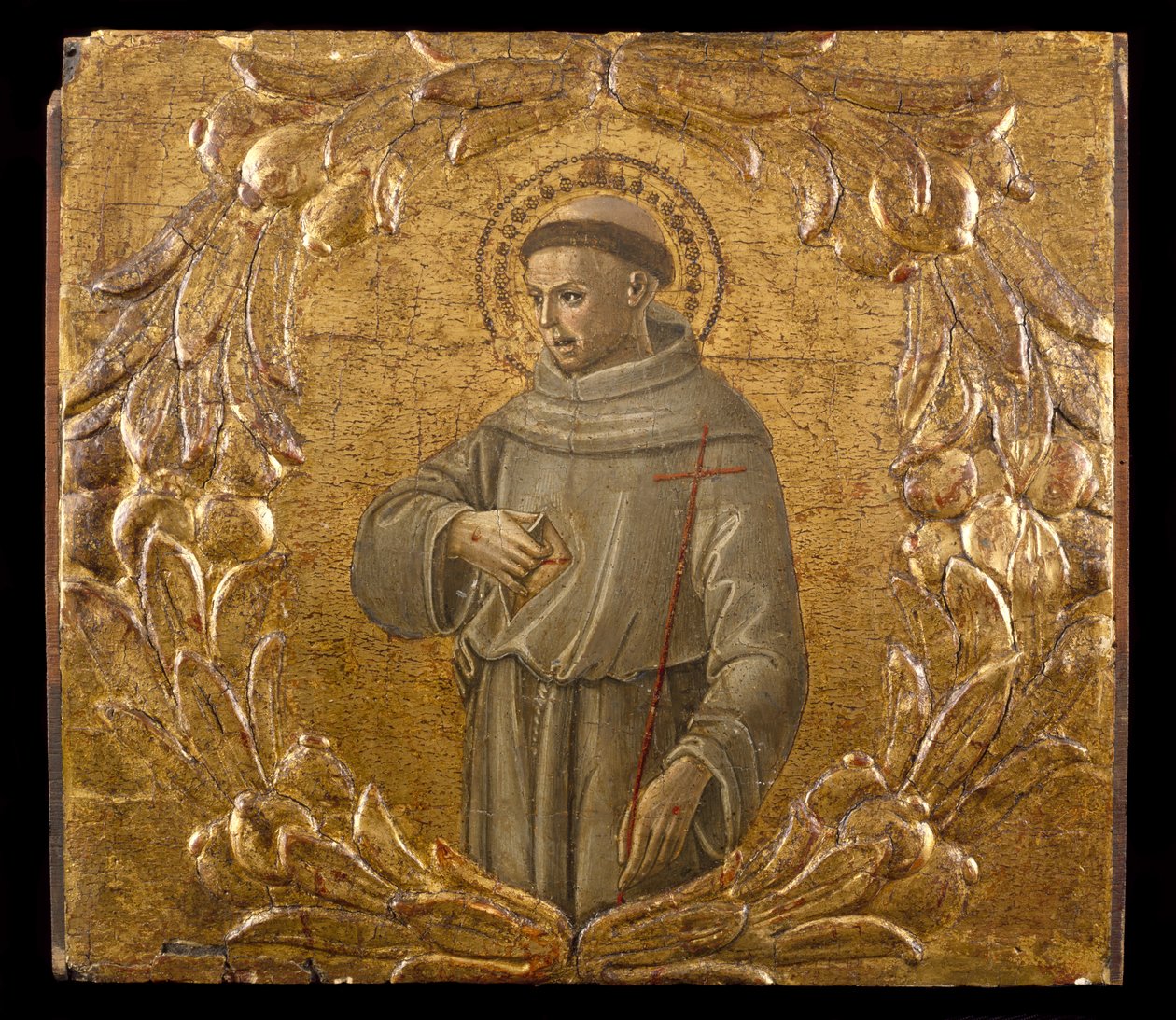 Saint Francis, ca. 1475-78 (tempera og bladgull på tre) av Benvenuto di Giovanni
