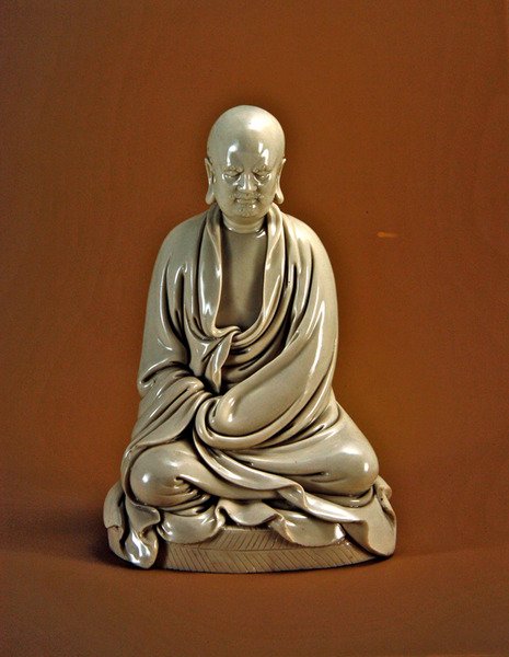 Bodhidharma (Damo), Ming-dynastiet (1368-1644) (porselen) av Chinese School