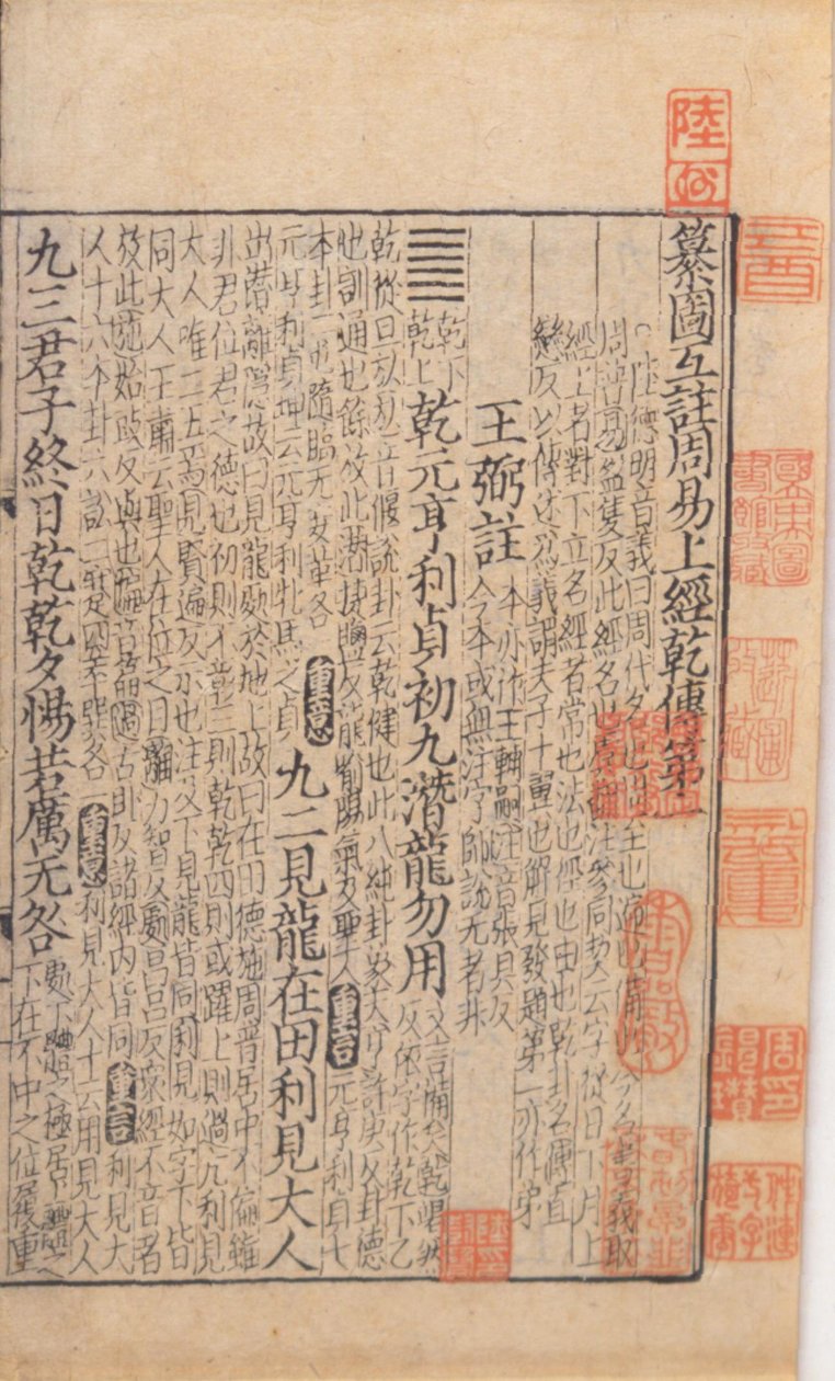 Tittelside fra I Ching, ca. 1100 av Chinese School