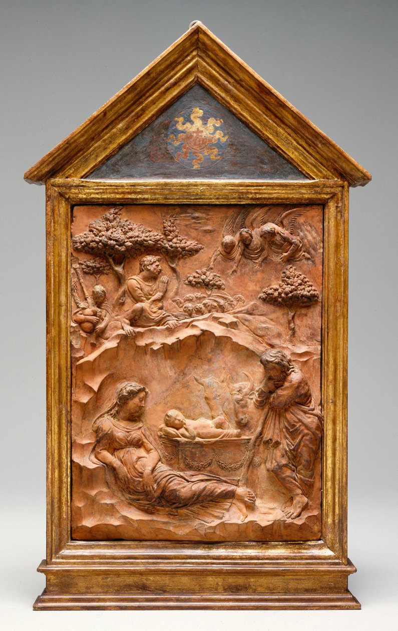 The Nativity, ca. 1425 (terrakotta) av Donatello