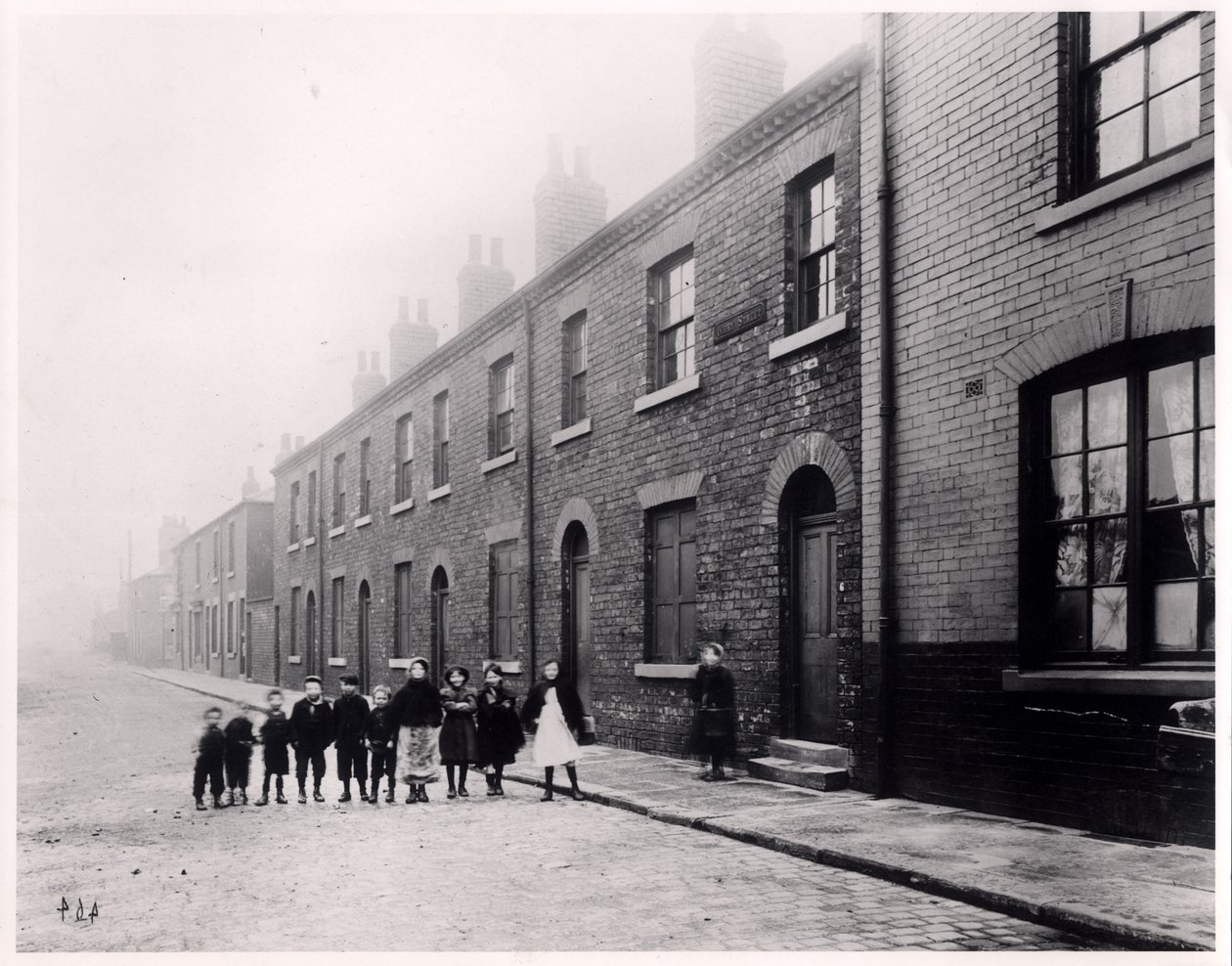 Barn i Ivory Street, Hunslet, Leeds, desember 1901 av English Photographer