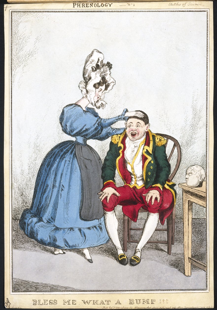 Bless Me What a Bump, ca. 1820-30 (håndfarget gravering) av English School